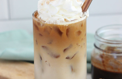 Whipped Banana Vegan Iced Coffee Delight