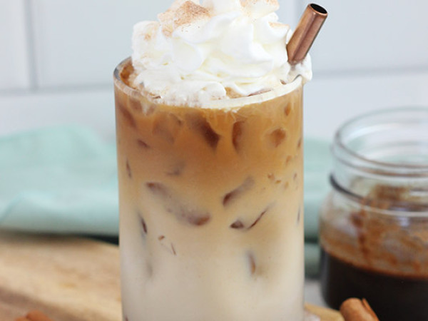 Whipped Banana Vegan Iced Coffee Delight
