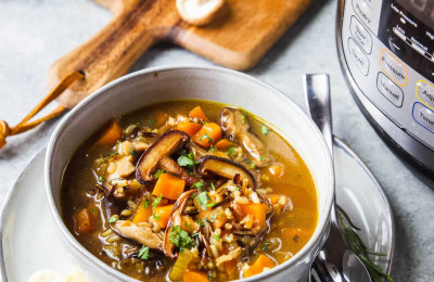 Instant Pot® Mushroom Broth Made Simple