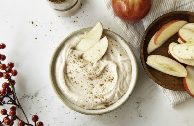 Greek Yogurt Dip Infused with Vanilla and Maple