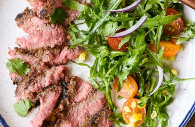 Refreshing Slow Cooker Steak Salad with a Zesty Cilantro Lime Dressing