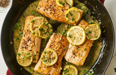 Crispy Gremolata Breadcrumb Mahi Mahi, Pan-Seared