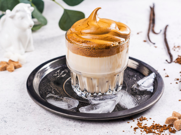 Iced Banana Dalgona Coffee Delight