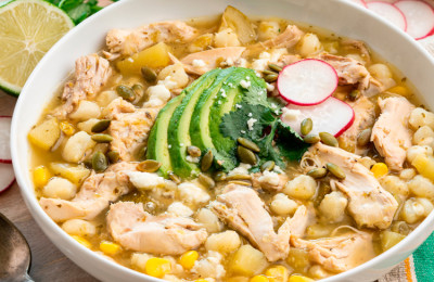 Big Pappy's Posole Verde Featuring Tomatillos