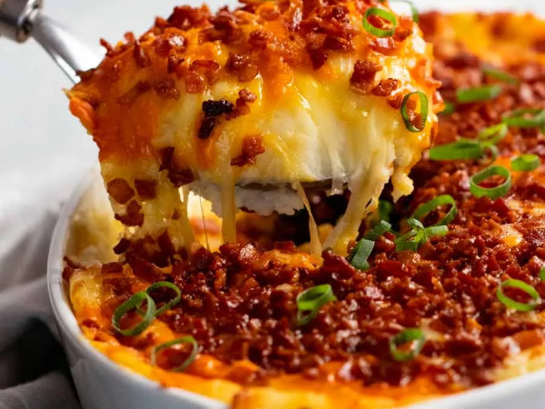 Filling Swiss Potato Casserole